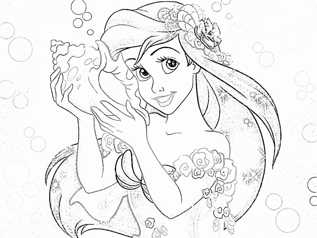 1024x768 Disney Baby Princesses Coloring Pages Photograph Ariel Princess