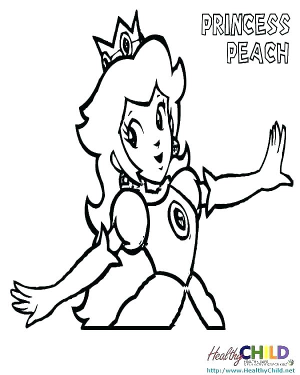 600x750 Princess Peach Castle Coloring Pages Baby Princess Peach Kart