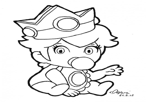 476x333 Princess Peach Coloring Page Image Clipart Images