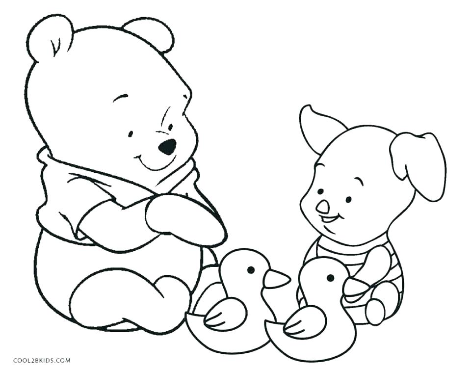 960x754 Winnie The Pooh And Friends Coloring Pages Baby The Pooh Coloring
