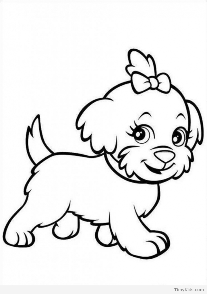 Baby Puppy Coloring Pages