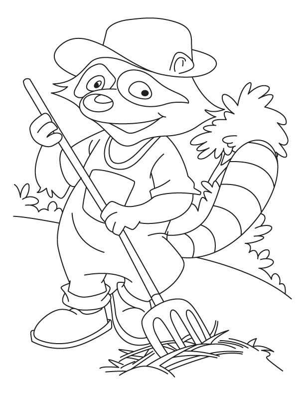 612x792 Baby Raccoon Coloring Pages 569392