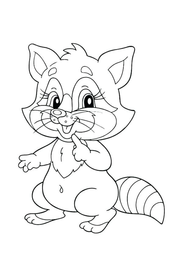 600x850 Baby Raccoon Coloring Pages Raccoon Coloring Pages 16885 Www