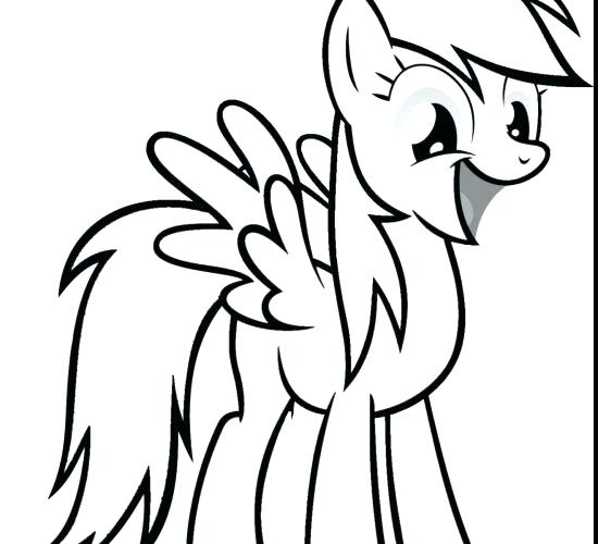 550x500 Rainbow Dash Coloring Page Medium Size Of Rainbow Dash Coloring