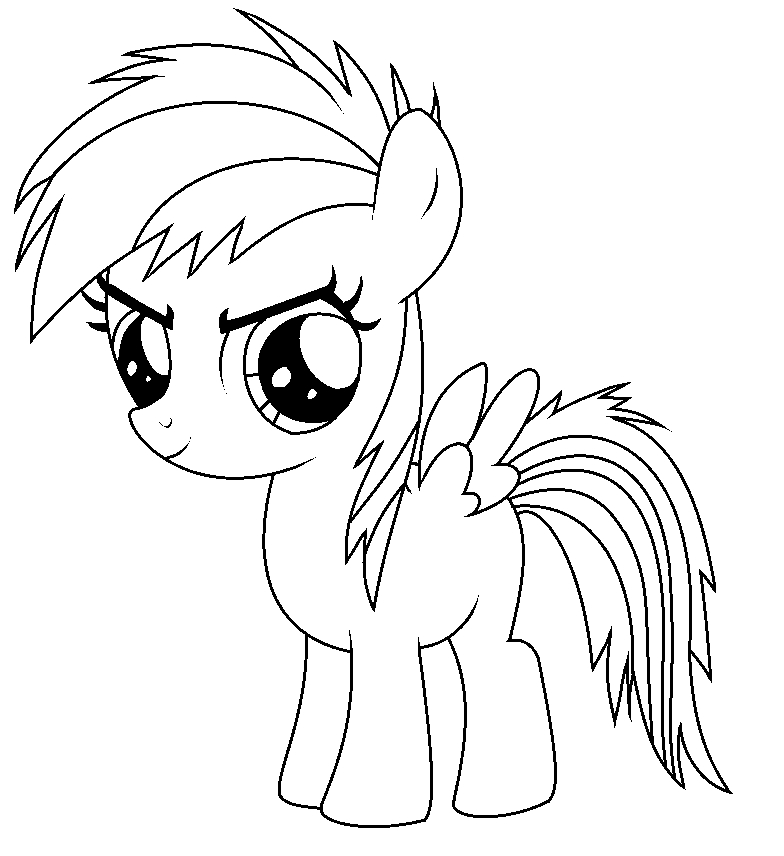784x856 Baby Rainbow Dash Coloring Pages Rainbow Dash Coloring Pages