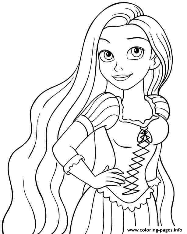 614x765 Print Baby Princess Disney Rapunzel Coloring Pages Princess