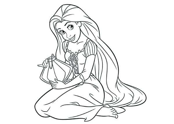 600x429 Rapunzel For Coloring Coloring Pages Princess Baby Rapunzel
