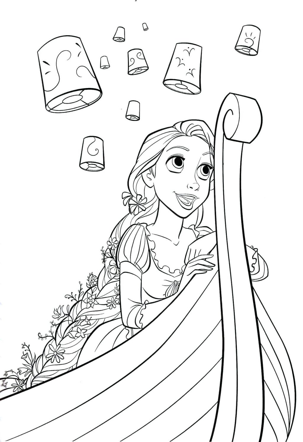 1024x1496 Coloring Pages ~ Rapunzel Coloring Pages Tangled Tower Rapunzel