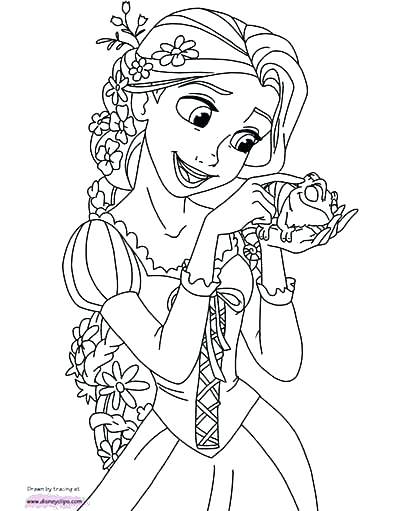 400x511 Baby Princess Rapunzel Coloring Pages Tangled Page Tang