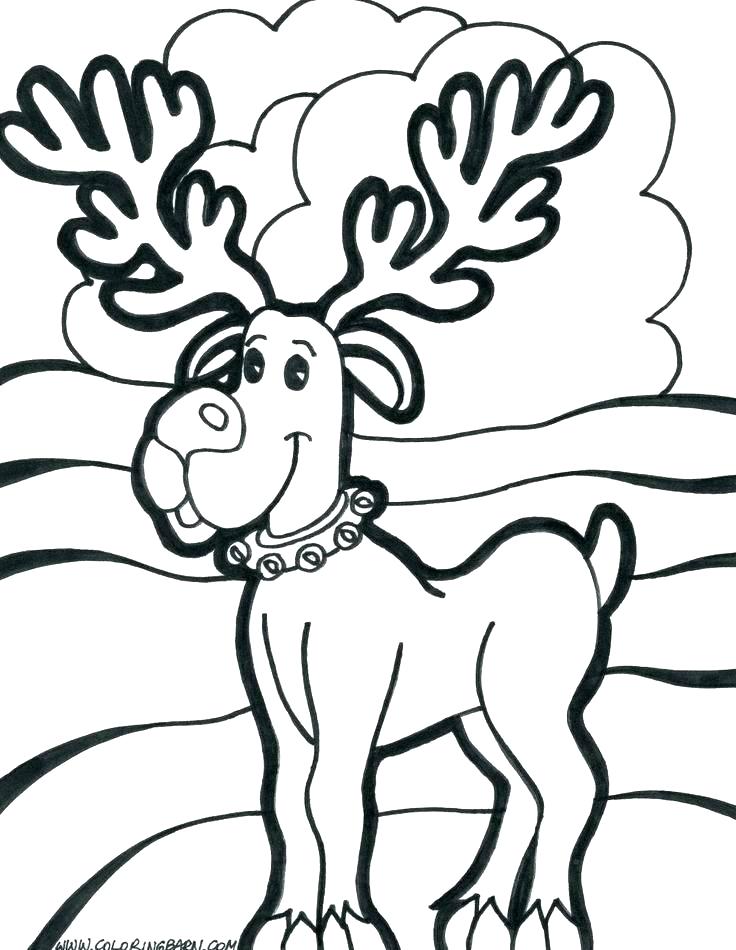 736x950 Christmas Coloring Pages Reindeer Coloring Pictures Holly 2 Audio