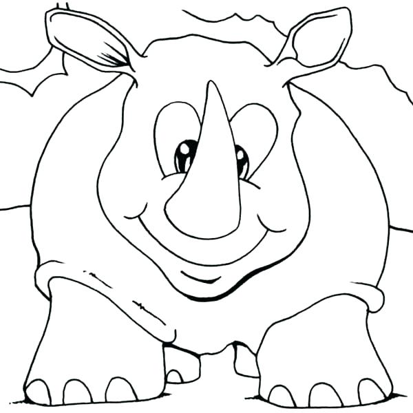 600x600 Rhino Coloring Page Rhino Coloring Page Baby Rhino Coloring Page