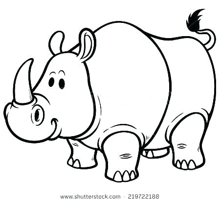 450x414 Rhino Coloring Pages Rhinoceros Coloring Pages Rhino Coloring Page