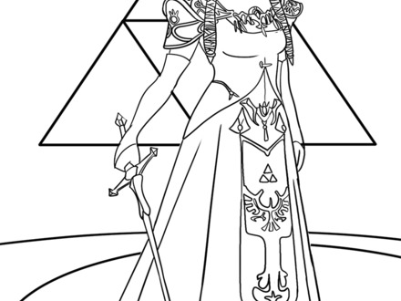 440x330 33 Zelda Coloring Page, Princess Zelda Coloring Pages Baby
