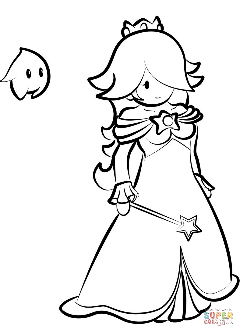 788x1088 Rosalina Coloring Pages Free Coloring For Kids 2018