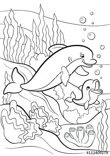 354x500 Underwater Coloring Pages Underwater Animals Coloring Pages