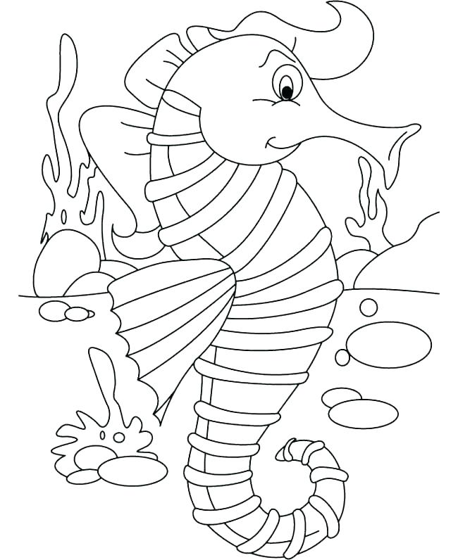 650x796 Baby Horse Coloring Pages Sea Horse Coloring Page Simple Seahorse