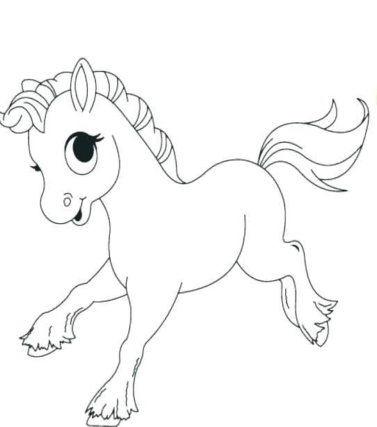 542x614 Cute Horse Coloring Pages Birthday Horse Color Page Cute Baby
