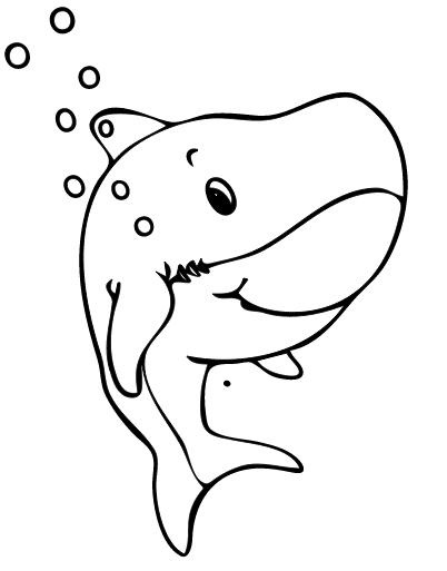 Baby Shark Coloring Pages