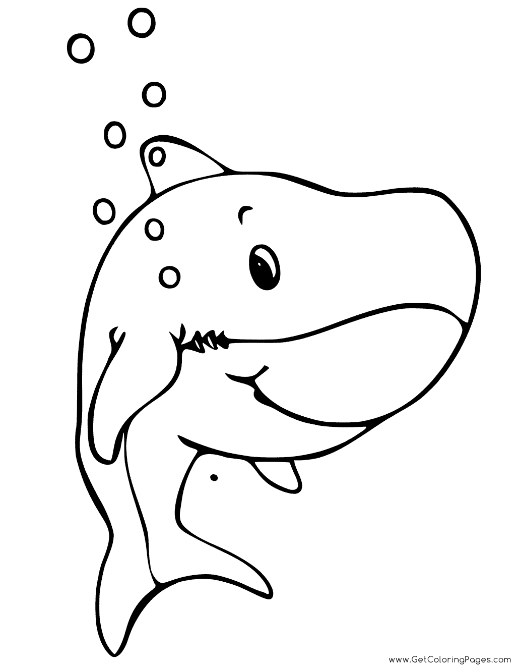 1024x1320 Baby Shark Coloring Pages
