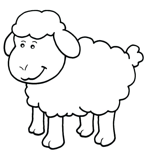618x647 Sheep Color Page