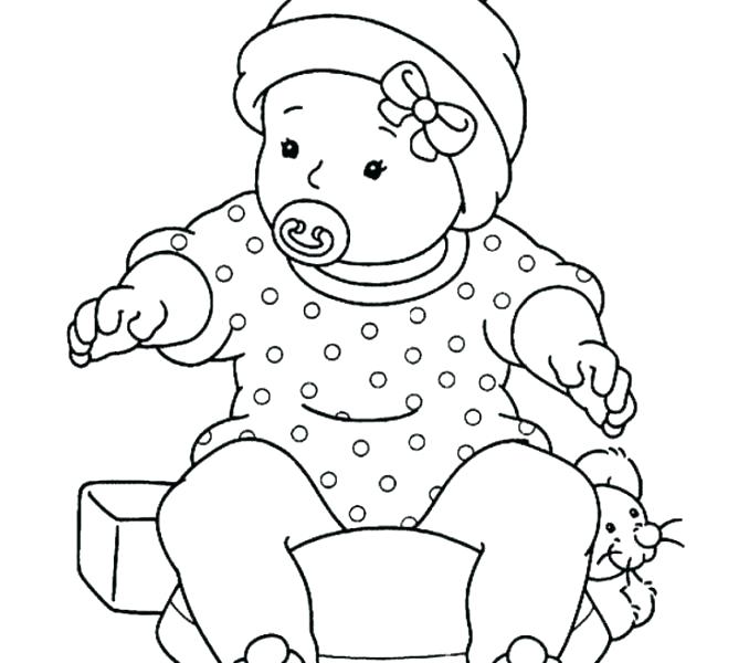 678x600 Baby Shower Coloring Pages