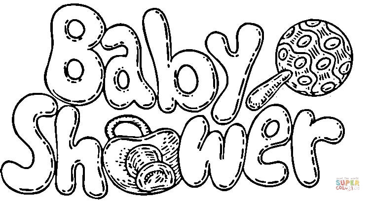 750x409 Free Printable Baby Shower Coloring Pages Ba Shower Celebration
