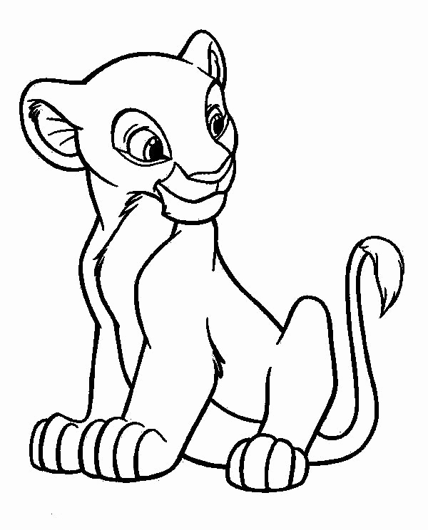 Baby Simba Coloring Pages