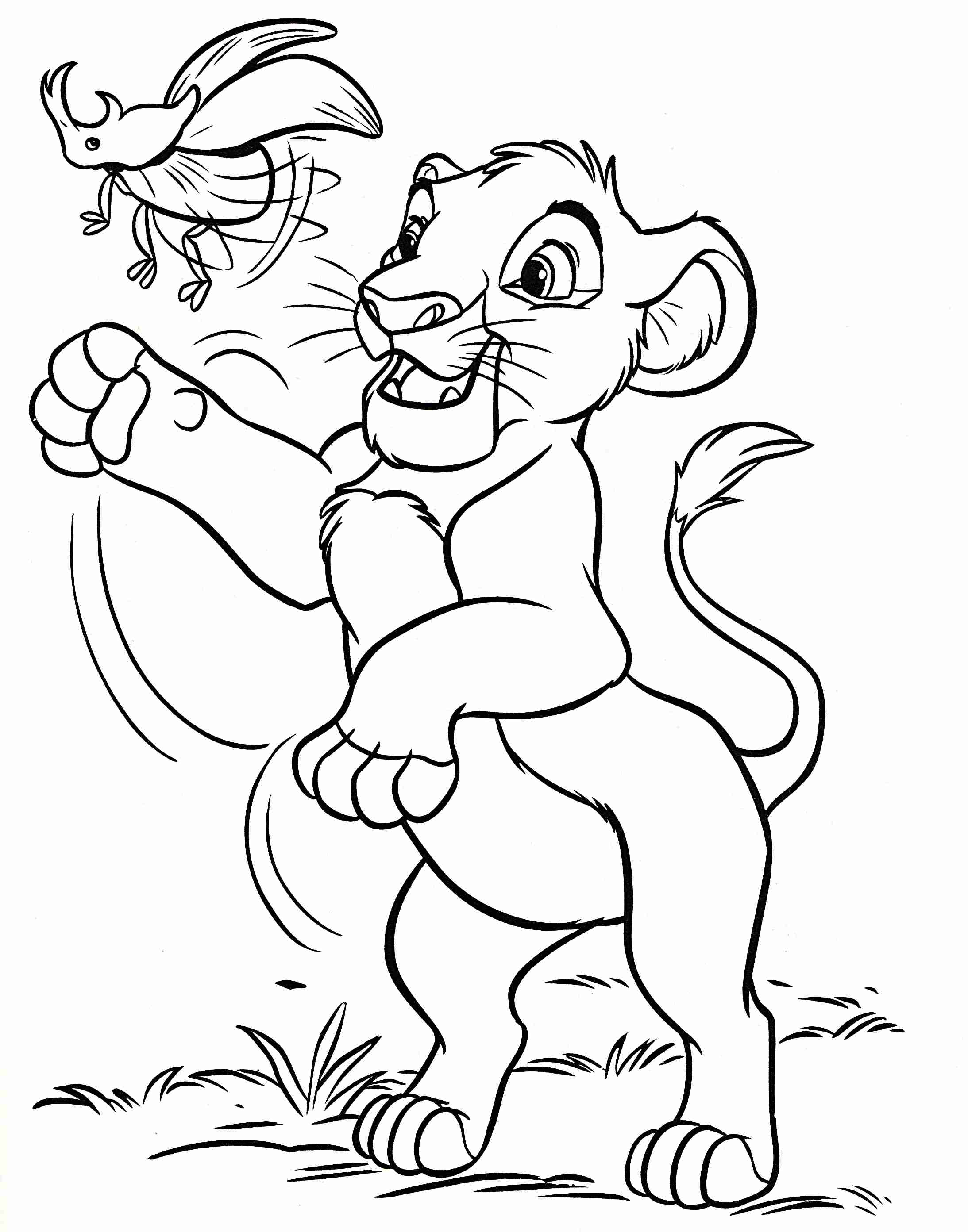 2187x2785 Baby Simba Coloring Page Free Printable Pages Arresting Olegratiy