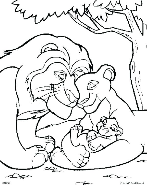 600x753 Baby Simba Coloring Pages Baby The Lion King Coloring Page Animal