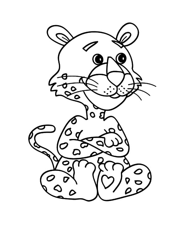 600x777 Baby Snow Leopard Coloring Pages