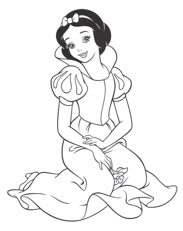 Baby Snow White Coloring Pages