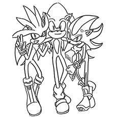 Baby Sonic Coloring Pages