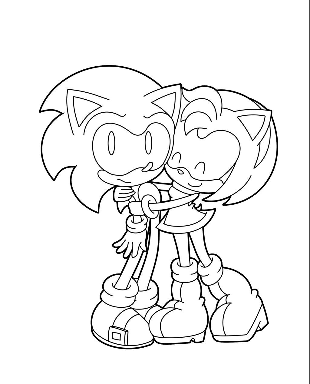 1024x1268 Incredible Sonic Amy Coloring Pages Ebcs Cede Pict For Trends
