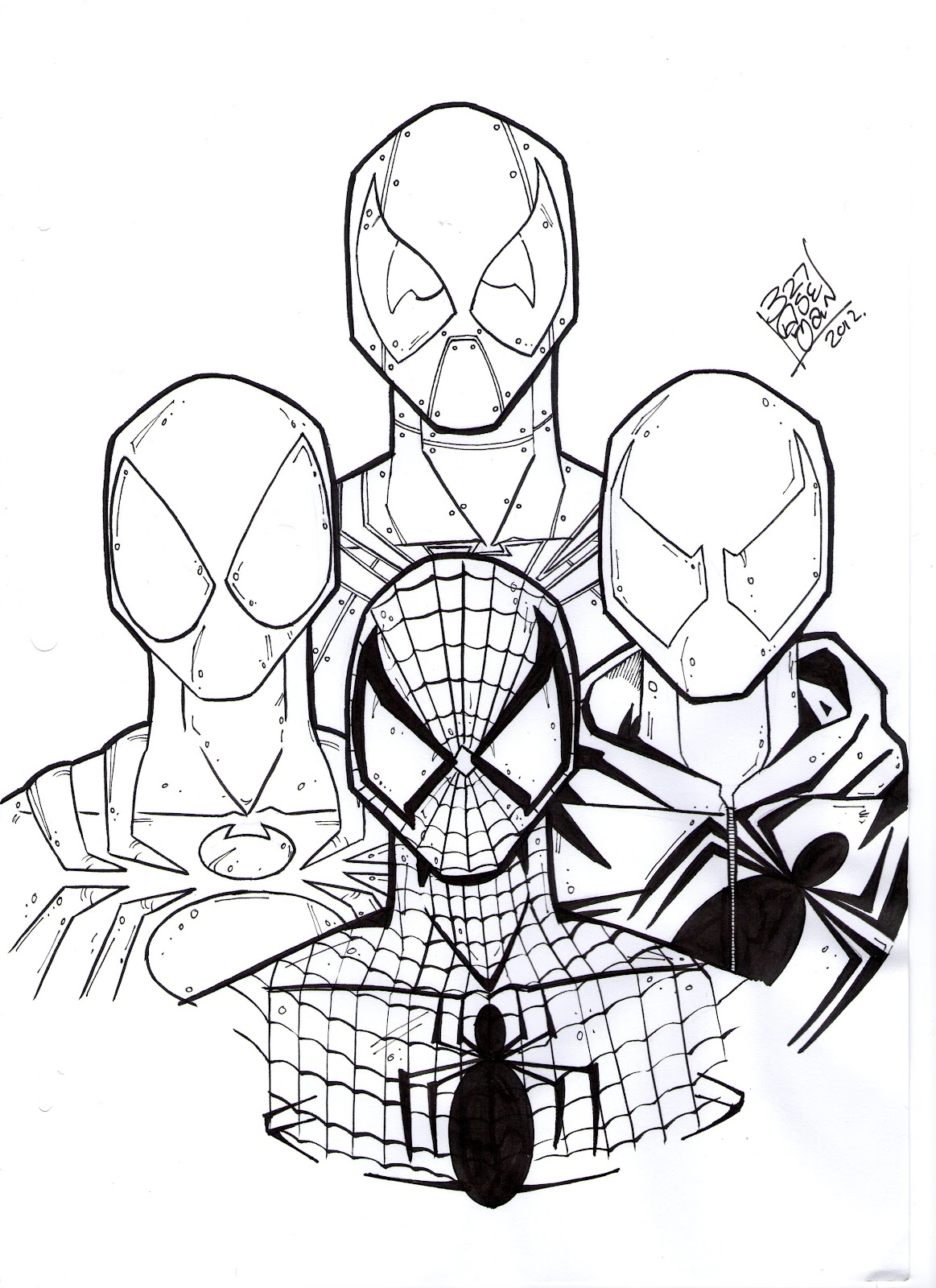 1163x1600 Coloring Pages Free Printable 89 Wonderful Spiderman Colouring