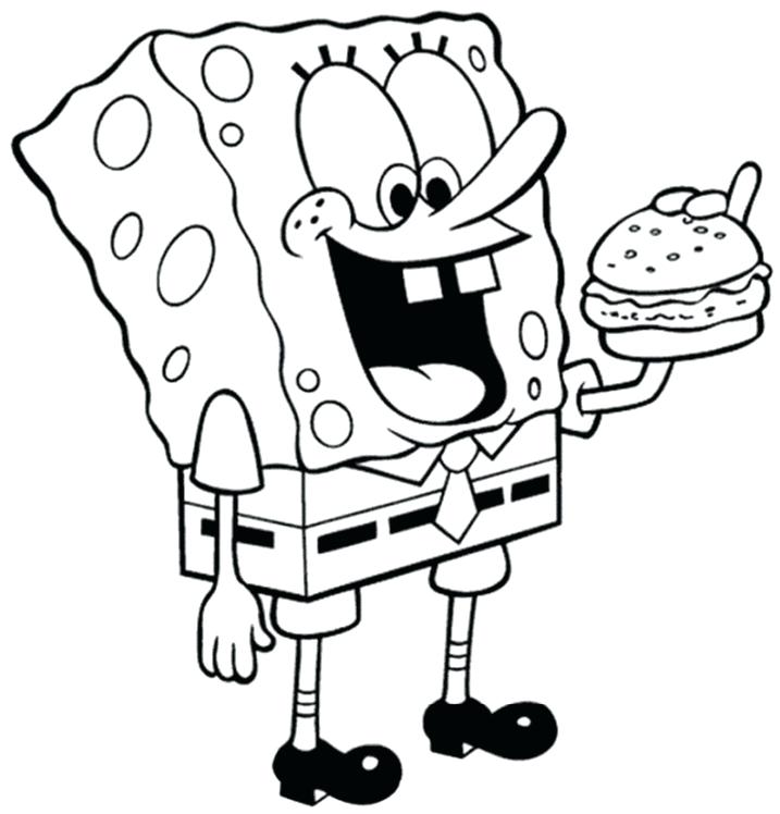 717x748 Baby Spongebob Para Colorear Baby Printable Coloring Page Free