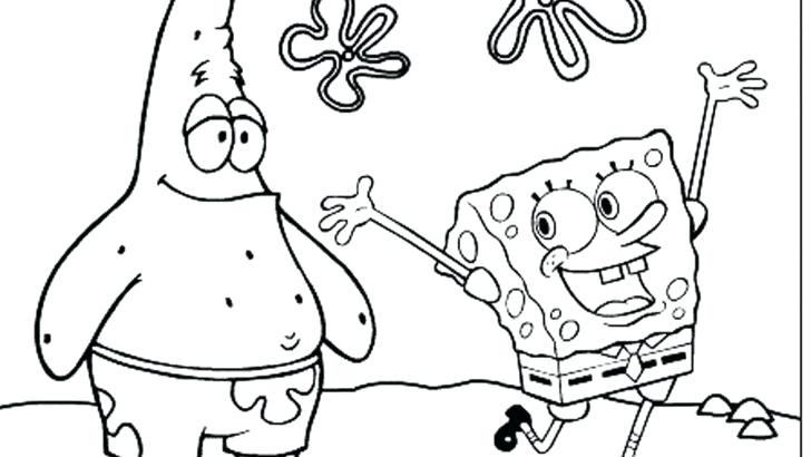 728x410 Spongebob And Patrick Coloring Pages Medium Size Of And Coloring