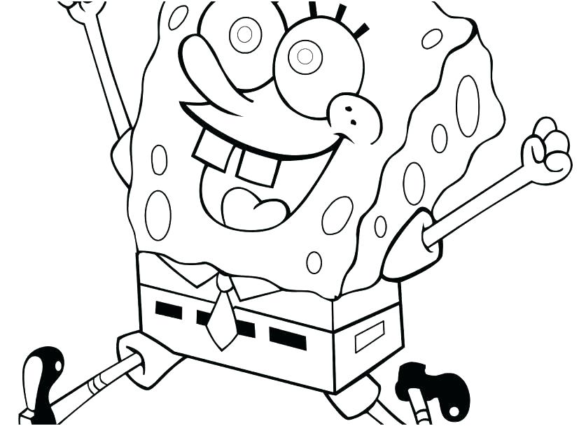 827x609 Baby Spongebob Squarepants Coloring Pages Deepart