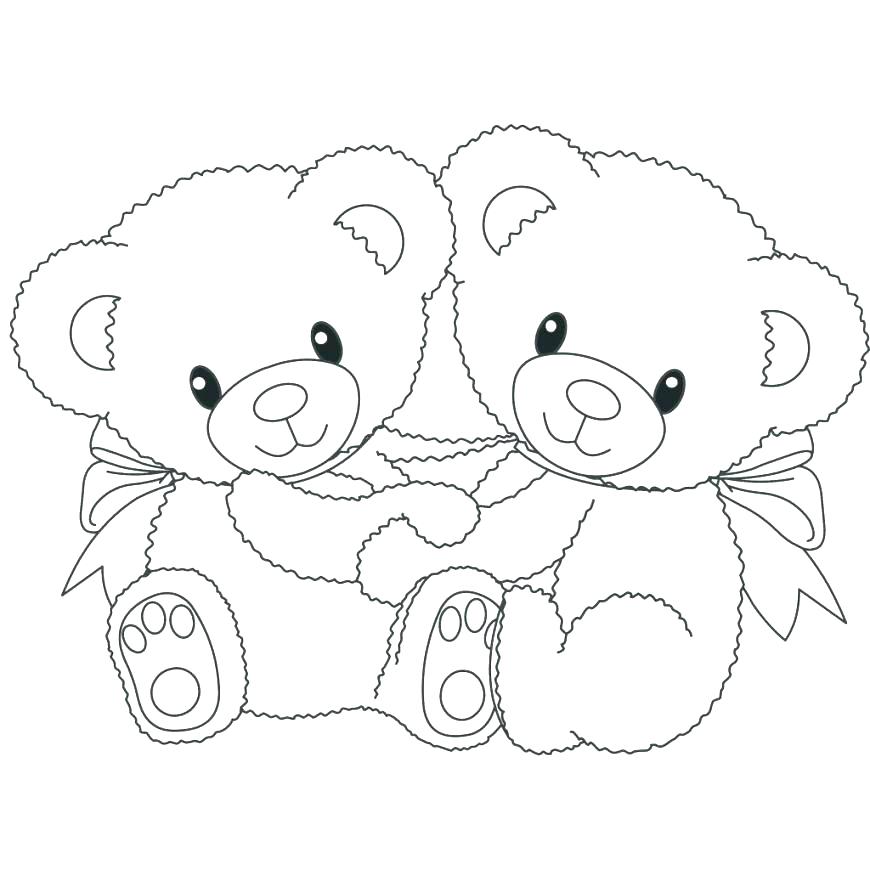 870x870 Coloring Pages Disney Baby Teddy Bears Color Sheets Free Printable
