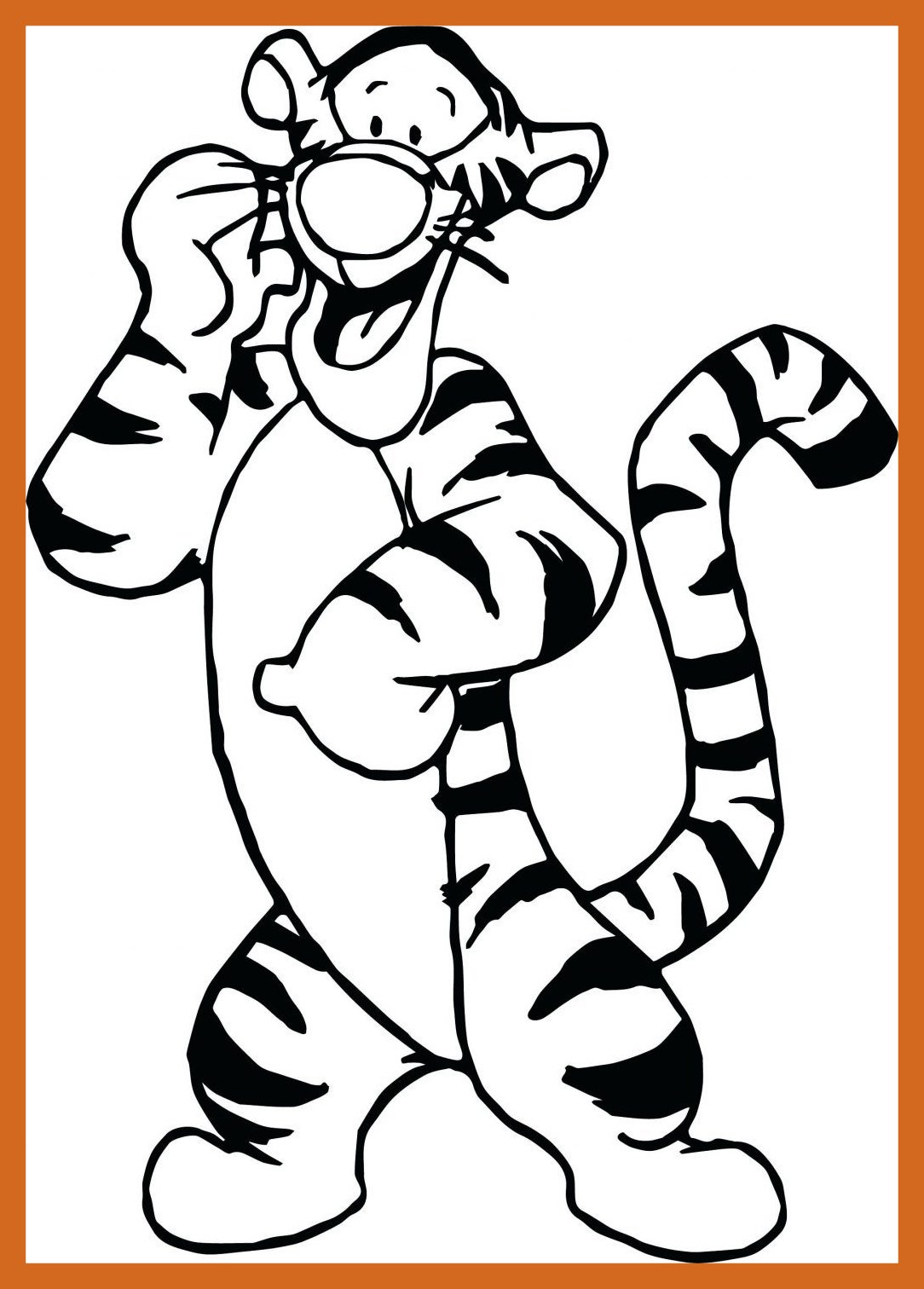 1084x1512 Shocking Coloring Tigger Birthday Color Page Easter Pics Of Disney