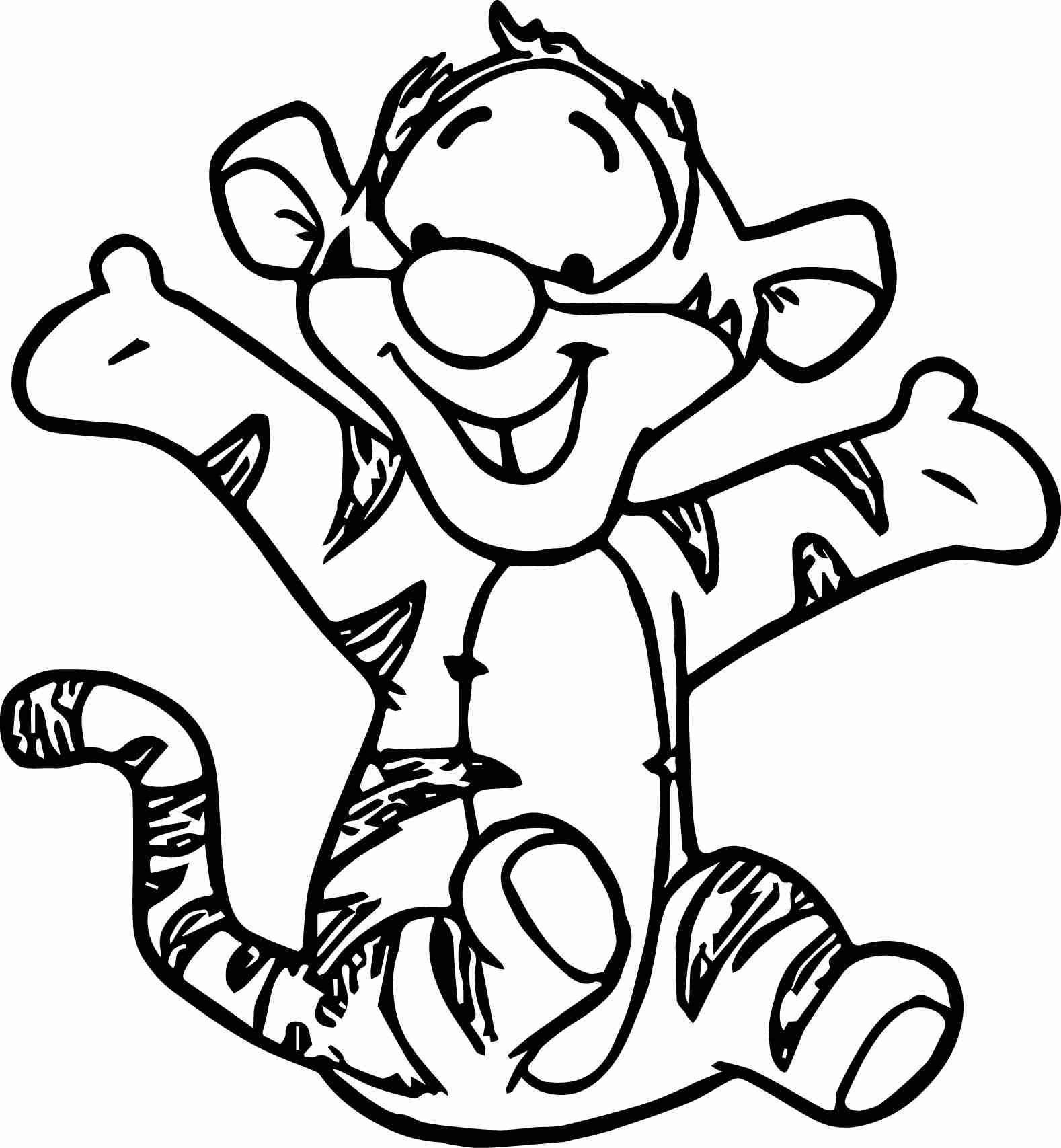 1578x1707 Baby Tigger Coloring Page 35 Printable Goodies