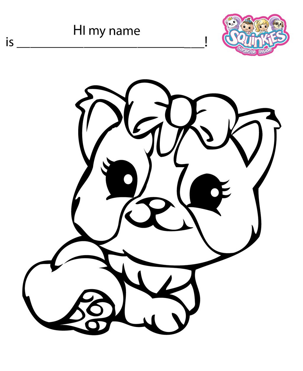 1024x1256 Cute Baby Girl Squinkies Coloring Pages Printable