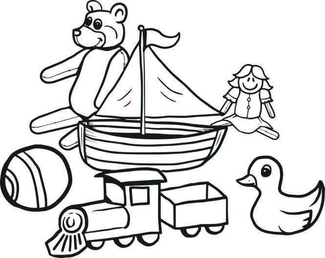 665x529 Toys Coloring Baby Toys Coloring Pages