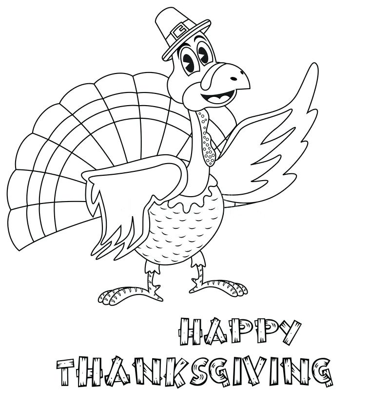 800x834 Cute Turkey Coloring Pages Turkey Pictures To Color Thanksgiving