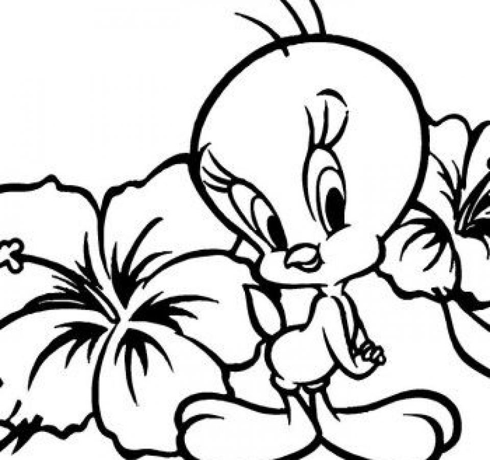 960x900 Baby Tweety Bird Coloring Pages To Print Looney Tunes Cartoons