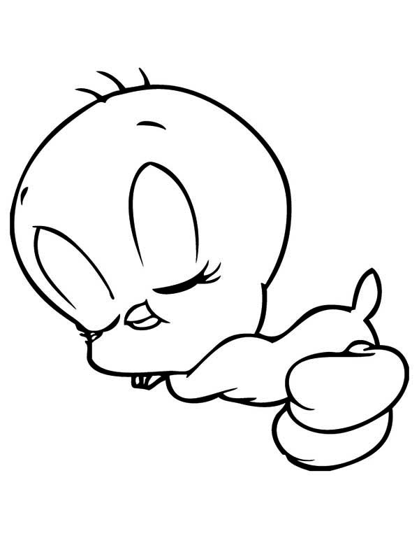 600x776 Beautiful Design Tweety Bird Coloring Pages Baby Coloringstar