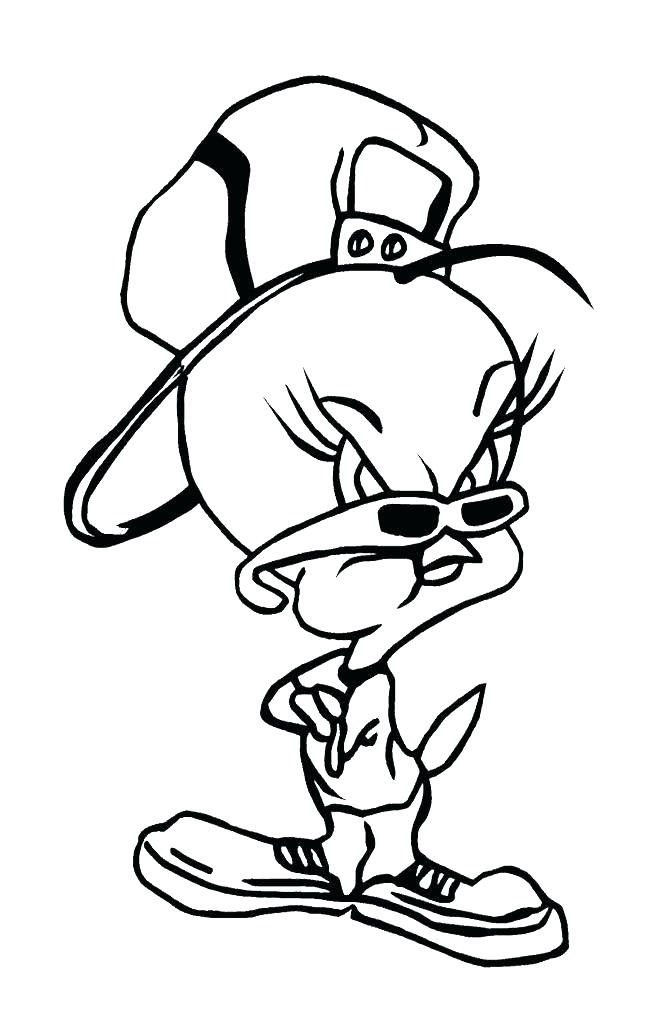 650x1020 Baby Tweety Bird Coloring Pages