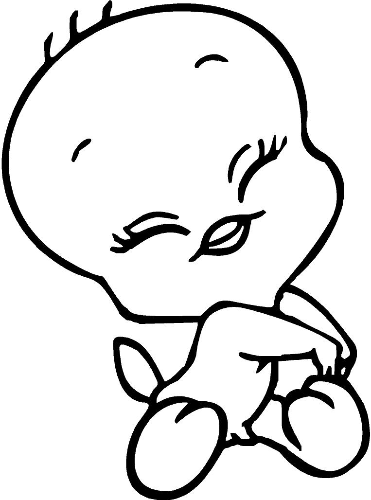 763x1028 Baby Tweety Bird Coloring Pages