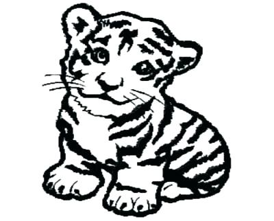 400x322 Cute Tiger Coloring Pages Cute Tiger Coloring Pages Baby Tiger