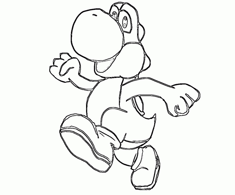 Baby Yoshi Coloring Pages