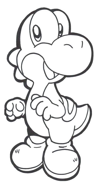 400x769 Coloring Pages Yoshi Coloring Pages 4 Mario Baby Yoshi Coloring
